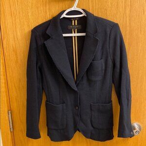 Rag and Bone Bromley Merino Wool Blazer Women’s Medium Navy Blue Knit Jacket